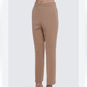 MaxMara Camel Straight-Leg Trousers
